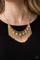 Paparazzi Bragging Rights Necklace Gold - Glitz By Lisa 