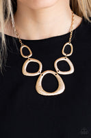 Paparazzi Backstreet Bandit Necklace Gold - Glitz By Lisa 
