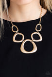 Paparazzi Backstreet Bandit Necklace Gold - Glitz By Lisa 