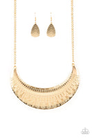 Paparazzi Large As Life Necklace Gold - Glitz By Lisa 