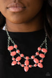 Paparazzi Goddess Glow Necklace Orange - Glitz By Lisa 