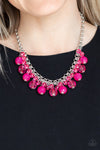 Paparazzi Fiesta Fabulous Necklace Pink - Glitz By Lisa 