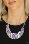 Paparazzi RULER In Favor Necklace Purple - Glitz By Lisa 