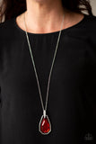 Paparazzi Maven Magic Necklace Red - Glitz By Lisa 