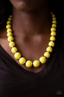 Paparazzi Everyday Eye Candy Necklace Yellow - Glitz By Lisa 