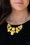 Paparazzi Demi-Diva Necklace Yellow - Glitz By Lisa 