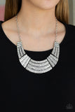 Paparazzi Ready To Pounce Necklace Silver - Glitz By Lisa 