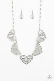 Paparazzi East Coast Essence Necklace White - Glitz By Lisa 