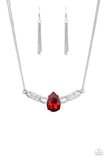 Paparazzi Way To Make An Entrance Necklace Red - Glitz By Lisa 