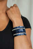 Paparazzi MERMAID Service Urban Bracelet Blue - Glitz By Lisa 