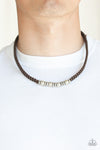 Paparazzi Metal Mechanics Necklace Brown - Glitz By Lisa 