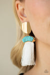 Paparazzi Insta Inca Earrings Blue - Glitz By Lisa 