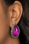 Paparazzi Dare To Shine Earrings Pink - Glitz By Lisa 