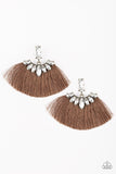 Paparazzi Formal Flair Earrings Brown - Glitz By Lisa 