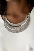 Paparazzi Take All You Can GATHERER Necklace Silver - Glitz By Lisa 