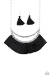 Paparazzi The MANE Event Necklace Black - Glitz By Lisa 