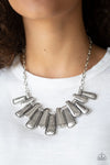 Paparazzi MANE Up Necklace Silver - Glitz By Lisa 