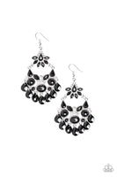 Paparazzi Garden Dream Earrings Black - Glitz By Lisa 