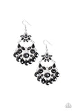 Paparazzi Garden Dream Earrings Black - Glitz By Lisa 