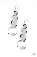 Paparazzi Modern Mecca Earrings Silver - Glitz By Lisa 