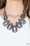 Paparazzi Terra Couture Necklace Black - Glitz By Lisa 