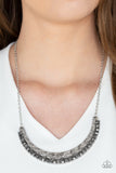 Paparazzi Impressive Necklace - Silver - Glitz By Lisa 