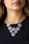 Paparazzi Malibu Idol Necklace Silver - Glitz By Lisa 