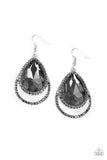 Paparazzi Famous Earrings Silver - Glitz By Lisa 