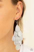 Paparazzi Chime Time Earrings Silver - Glitz By Lisa 