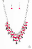 Paparazzi Travelling Trendsetter Necklace - Pink - Glitz By Lisa 