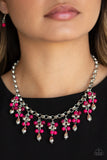 Paparazzi Travelling Trendsetter Necklace - Pink - Glitz By Lisa 