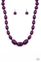 Paparazzi Poppin Popularity Necklace Purple - Glitz By Lisa 