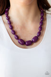 Paparazzi Poppin Popularity Necklace Purple - Glitz By Lisa 