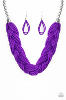 Paparazzi The Great Outback Necklace Purple - Glitz By Lisa 