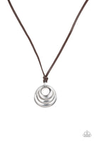 Paparazzi Desert Spiral Necklace Silver - Glitz By Lisa 