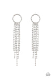 Paparazzi Endless Sheen Earrings White - Glitz By Lisa 