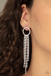 Paparazzi Endless Sheen Earrings White - Glitz By Lisa 