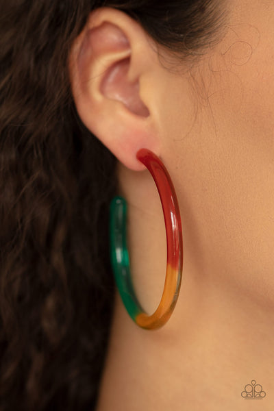 Paparazzi Awesome Aura Earrings Multi - Glitz By Lisa 