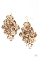 Paparazzi Uptown Edge Earrings Gold - Glitz By Lisa 