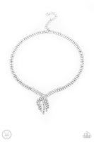 Paparazzi Ante Up Necklace White - Glitz By Lisa 