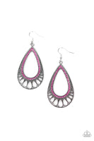 Paparazzi Royal Finesse Earrings Pink - Glitz By Lisa 