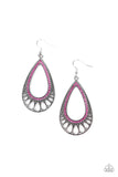 Paparazzi Royal Finesse Earrings Pink - Glitz By Lisa 