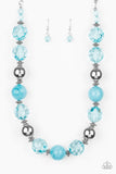 Paparazzi Very Voluminous Necklace Blue - Glitz By Lisa 