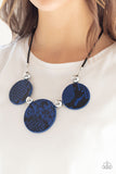 Paparazzi Viper Pit Necklace Blue - Glitz By Lisa 