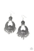 Paparazzi Sunny Chimes Earrings Silver - Glitz By Lisa 