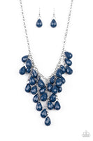 Paparazzi Serenely Scattered Necklace Blue - Glitz By Lisa 