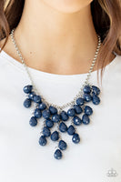 Paparazzi Serenely Scattered Necklace Blue - Glitz By Lisa 