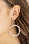 Paparazzi Pearl Palace Earrings Gold - Glitz By Lisa 