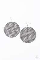 Paparazzi Plaited Plains Earrings Silver - Glitz By Lisa 