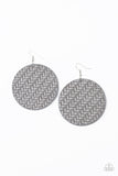 Paparazzi Plaited Plains Earrings Silver - Glitz By Lisa 